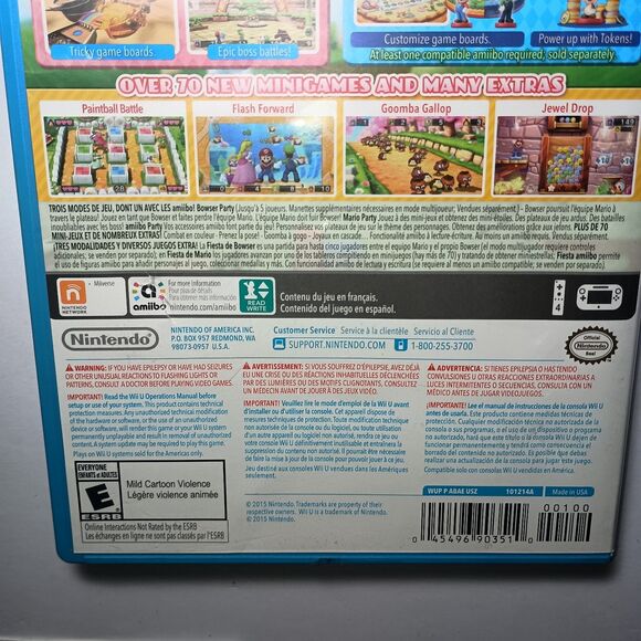 Super Mario Wii Lot Of 3 Games Mario Maker/Mario Party 10/Sonic All Stars Racing - Picture 13 of 16